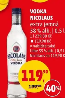 Penny Market VODKA NICOLAUS 0.5L nabídka