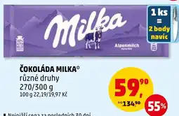 Penny Market ČOKOLÁDA MILKA nabídka