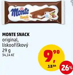 Penny Market MONTE SNACK nabídka