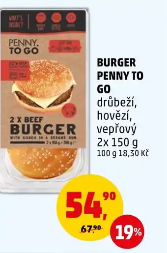 Penny Market BURGER PENNY TO GO nabídka