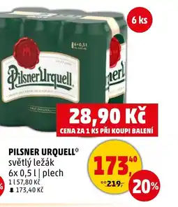 Penny Market PILSNER URQUELL nabídka