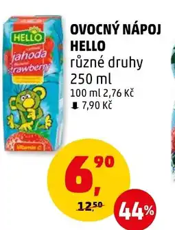 Penny Market OVOCNÝ NÁPOJ HELLO nabídka