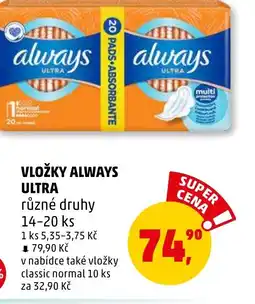 Penny Market VLOŽKY ALWAYS ULTRA nabídka