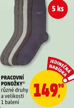 Penny Market PRACOVNÍ PONOŽKY nabídka