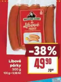 Billa Libové párky nabídka