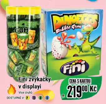 Tamda Foods Fini žvýkačky v displayi nabídka