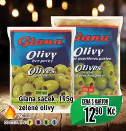 Tamda Foods Giana sáček 195g zelené olivy nabídka