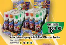 Tamda Foods Alex foam spray 40ml Fire Blaster fruits nabídka
