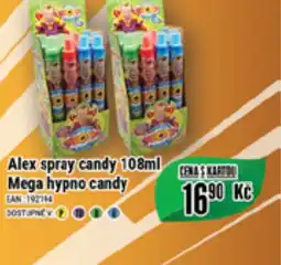 Tamda Foods Alex spray candy 108ml Mega hypno candy nabídka