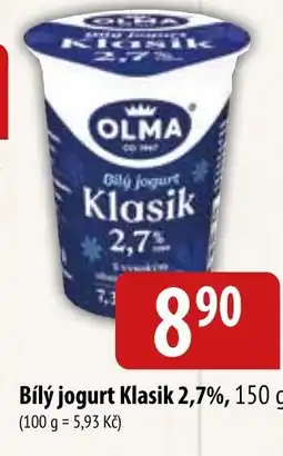 Bala Bílý jogurt Klasik 2,7%, 150 g nabídka