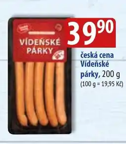 Bala česká cena Vídeňské párky, 200 g nabídka