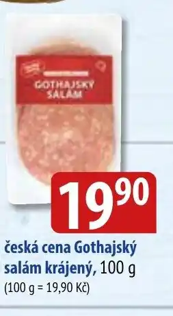 Bala česká cena Gothajský salám krájený, 100 g nabídka