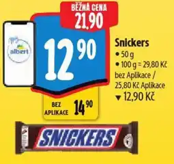 Albert Snickers nabídka