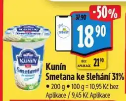 Albert Kunín Smetana ke šlehání 31% nabídka