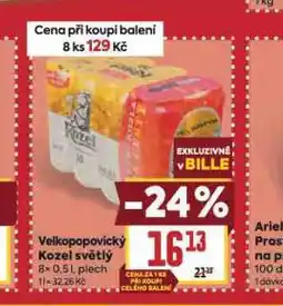 Billa Pivo velkopopovický kozel 10 nabídka
