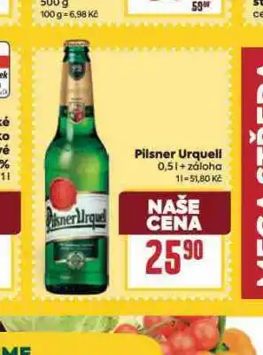 Billa Pivo pilsner urquell nabídka