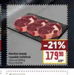 Billa Hovězí steak vysoká roštěná nabídka