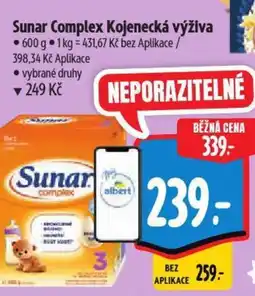 Albert Sunar Complex Kojenecká výživa nabídka