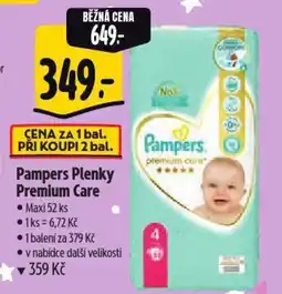 Albert Pampers Plenky Premium Care nabídka