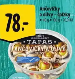 Albert Ančovičky a olivy - špízky nabídka