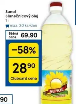 Tesco Sunol Slunečnicový olej nabídka