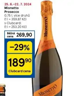 Tesco Mionetto Prosecco nabídka