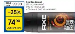 Tesco Axe Deodorant nabídka
