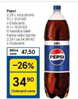 Tesco Pepsi 2.25L nabídka