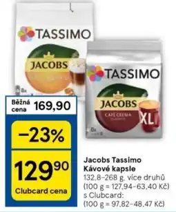 Tesco Jacobs Tassimo Kávové kapsle nabídka