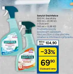 Tesco Sanytol Dezinfekce nabídka