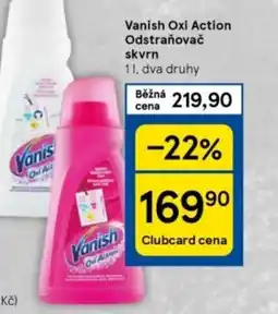 Tesco Vanish Oxi Action Odstraňovač skvrn nabídka