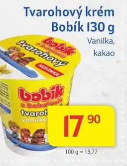 Kubík potraviny Tvarohový krém Bobík 130 g nabídka