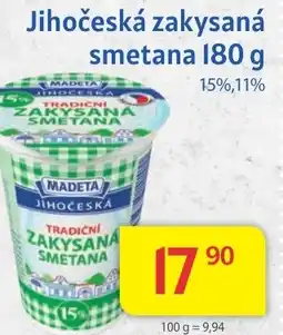 Kubík potraviny Jihočeská zakysaná smetana 180 g nabídka