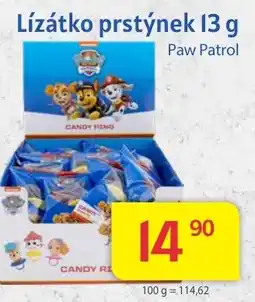 Kubík potraviny Lízátko prstýnek 13 g nabídka