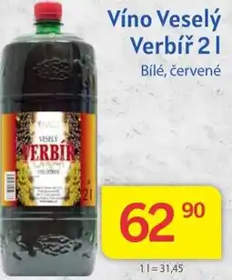 Kubík potraviny Víno Veselý Verbíř 2L nabídka