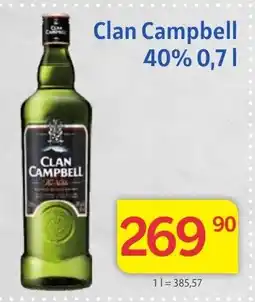 Kubík potraviny Clan Campbell 40% 0,7L nabídka