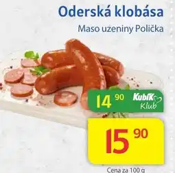 Kubík potraviny Oderská klobása nabídka