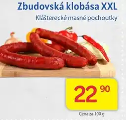 Kubík potraviny Zbudovská klobása XXL nabídka