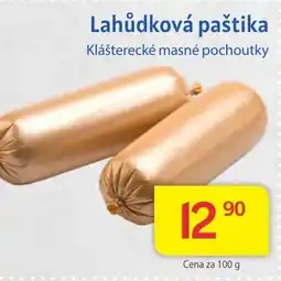 Kubík potraviny Lahůdková paštika nabídka