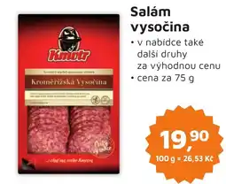 Můjobchod Salám vysočina nabídka