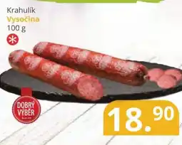 Potraviny CZ Krahulík Vysočina nabídka