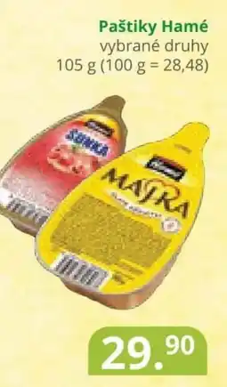 Potraviny CZ Paštiky Hamé nabídka
