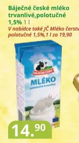 Potraviny CZ Báječné české mléko trvanlivé,polotučné 1,5% 1L nabídka