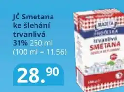 Potraviny CZ JČ Smetana ke šlehání trvanlivá 31% nabídka