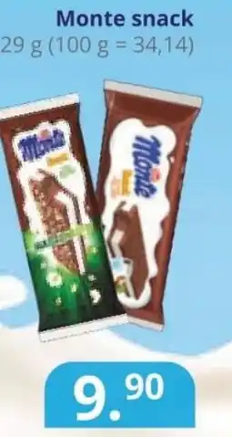 Potraviny CZ Monte snack nabídka