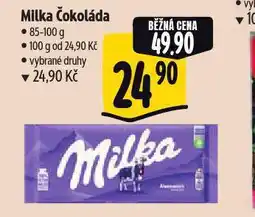Albert Milka čokoláda nabídka