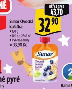 Albert Sunar ovocná kašička nabídka