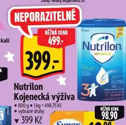 Albert Nutrilon kojenecká výživa nabídka