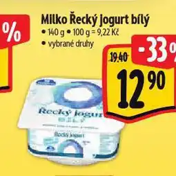 Albert Milko řecký jogurt nabídka