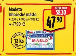 Albert Madeta jihočeské máslo nabídka